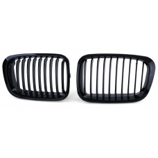 BMW E46 sedana/touringa (98-01) priekšējās restes, melnas / glancētas