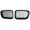 BMW E46 sedana/touringa (98-01) priekšējās restes, melnas / glancētas