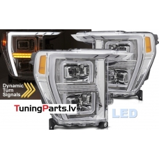 FORD F150 MK14 20-23 TUBE LIGHT LED Priekšējie lukturi, Hromēti