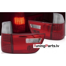 BMW X5 E53 09.99-10.03 aizmugurējie LED lukturi, Sarkani/Balti, TYC