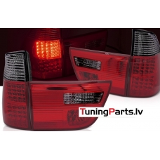 BMW X5 E53 09.99-10.03 aizmugurējie LED lukturi, Sarkani/Tonēti, TYC