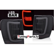 CHRYSLER JEEP GRAND CHEROKEE 99-05.05 aizmugurējie LED lukturi, melni/tonēti