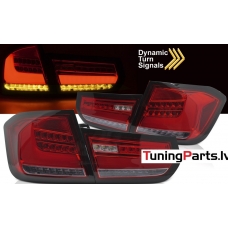 BMW F30 11-15 Aizmugurējie lukturi, Sarkani, LED BAR, SEQ