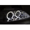 CITROEN XSARA 97-00 priekšējie lukturi, eņģeļ acis, Melni