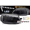 VW GOLF 7 17-19 LED priekšējie lukturi, LED dayline, DRL, Melni, dinamisks pagriezienu rādītājs