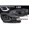 VW GOLF 6 08-13 FULL LED priekšējie lukturi, Melni