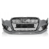 AUDI A6 C7 (11-14) priekšējais bamperis Sport style ar PDC, melns/glancēts/sudraba
