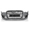 AUDI A6 C7 (14-18) priekšējais bamperis Sport style ar PDC, melns/glancēts/sudraba