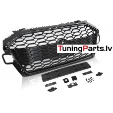 AUDI A4 B9 20- priekšējā reste, melna/glancēta, Sport-style ar PDC