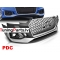 AUDI A4 B9 15-19 priekšējais bamperis, Sudraba/Melns, Sport style ar PDC