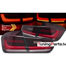 BMW F30 11-18 Aizmugurējie lukturi, Sarkani/Balti, LED BAR, SEQ