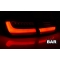 BMW F30 11-18 Aizmugurējie lukturi, Sarkani/Balti, LED BAR, SEQ