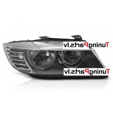 BMW E90/E91 (09-11) priekšējais lukturis, labā puse, melns