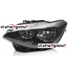 BMW F20 F21 11-14 priekšējie lukturi, melni, TYC, Kreisā puse