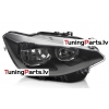 BMW F20 F21 11-14 priekšējie lukturi, melni, TYC, Labā puse
