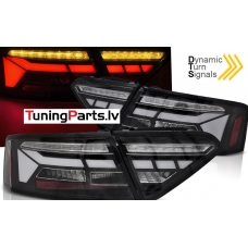 AUDI A5 (11-16) LED aizmugurējie lukturi, WL, SEQ, melni (OEM LED)