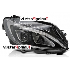 Mercedes Benz W205 (14-18) LED priekšējais lukturis, melns, labā puse