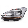 CITROEN C4 PICASSO 06-10 priekšējie lukturi, Hromēti, TYC, Kreisā puse