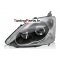 HONDA CIVIC 03-06 HATCHBACK priekšējie lukturi, melni, TYC, Kreisā puse