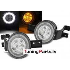 MINI COOPER R50 R53 R52 01-06 priekšējie pagriezieni, balti