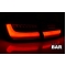 BMW F30 (11-18) aizmugurējie LED lukturi, SEQ, melni