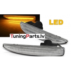 BMW E65 / E66 / E67 LED Sānu pagriezieni, SEQ, Dinamiskie, balti