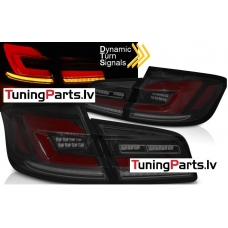 BMW F10 10-16 aizmugurējie LED lukturi, SEQ, Melni/Tonēti