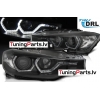 BMW F30/F31 10.11 - 05.15 LED Priekšējie lukturi, DRL, Melni, Xenon