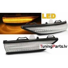 FORD FIESTA MK8 17- LED pagriezienu rādītāji, spogulī BALTI SEQ