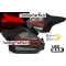 FORD FOCUS 3 15-18 HATCHBACK aizmugurējie LED lukturi, SEQ, Melni/Sarkani