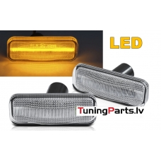 OPEL OMEGA B 94-03 LED Sānu pagriezieni, SEQ, Dinamiskie, Balti