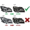 OPEL INSIGNIA 13-17 priekšējie LED Dayline lukturi, melni