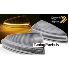 MERCEDES VITO W204 W164 LED pagriezienu rādītāji, spogulī BALTI SEQ