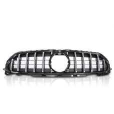 Mercedes-benz E-class W213 (20-23) priekšējā reste Sport Style melna/hromēta