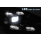 PORSCHE CAYENNE 10-15 priekšējie lukturi, LED dayline, DRL, melni