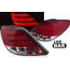 PEUGEOT 207 3D/5D 05.06-06.09 Aizmugurējie lukturi, Sarkani/Balti, LED BAR