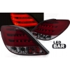 PEUGEOT 207 3D/5D 05.06-06.09 Aizmugurējie lukturi, Sarkani/Tonēti, LED BAR