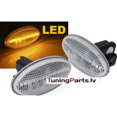 PEUGEOT 107 206 307 CITROEN C1 C2 C3 C4 LED Sānu pagriezieni, SEQ, Dinamiskie, Balti