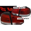 VW GOLF 6 10.08-12 aizmugurējie LED lukturi, Sarkani/Balti