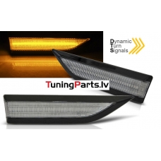 VW CADDY 15- LED Sānu pagriezieni, SEQ, Dinamiskie, Melnbalti