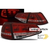VW GOLF 7 13-17 aizmugurējie LED lukturI, SEQ, Sarkani/Balti