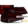 VW GOLF 7 13-17 aizmugurējie LED lukturI, SEQ, Sarkani/Tonēti