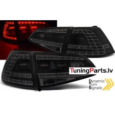 VW GOLF 7 13-17 aizmugurējie LED lukturI, SEQ, Melni/Tonēti