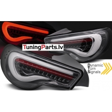 TOYOTA GT86 12-21 aizmugurējie LED lukturi, Karbona, SEQ