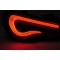 TOYOTA GT86 12-21 aizmugurējie LED lukturi, Melni/Tonēti BALTI, SEQ