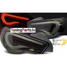 TOYOTA GT86 12-21 aizmugurējie LED lukturi, Tonēti, SEQ