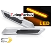 BMW F10/F11 (10-13) LED sānu pagriezieni, dinamiskie, tonēti, sudraba