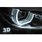 BMW F30/F31 LCI 15-18 LED priekšējie lukturi, 3D LED eņģeļ acis