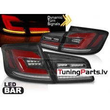 BMW F10 10-16 aizmugurējie LED lukturi, Melni, SEQ