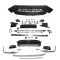 AUDI A5 16-19 priekšējais bamperis, Sudraba/Hromēts, Sport style ar PDC